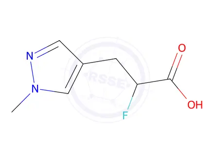 Chemical structure of 2-Fluoro-3-(1-methyl-1h-pyrazol-4-yl)propanoic Acid