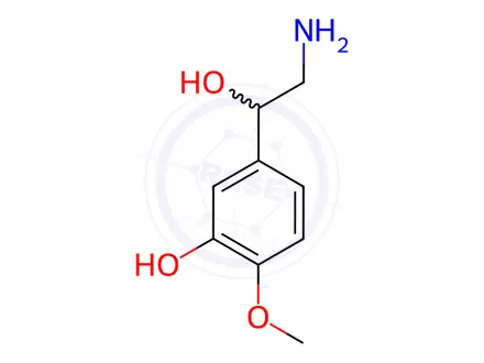 Chemical structure of norparanephrine