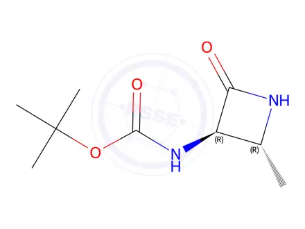 Chemical structure of tert-Butyl ((2R,3R)-2-methyl-4-oxoazetidin-3-yl)carbamate