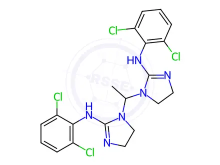 Chemical structure of Clonidine Dimer Impurity