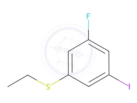 Chemical structure of ethyl(3-fluoro-5-iodophenyl)sulfane