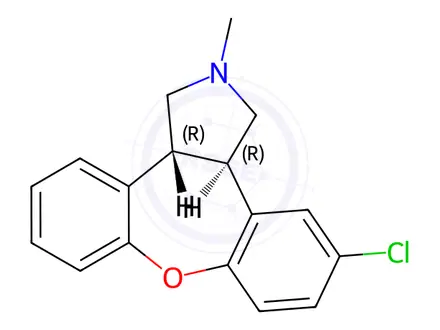 Chemical structure of Deschloro Asenapine