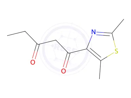 Chemical structure of 1-(2,5-Dimethylthiazol-4-yl)pentane-1,3-dione
