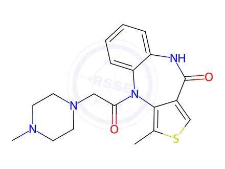 Chemical structure of Telenzepine Dihydrochloride