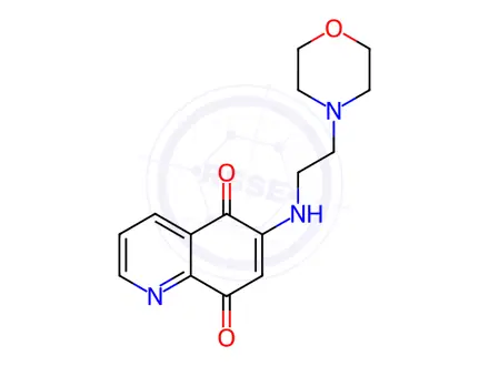 Chemical structure of 6-[[2-(4-Morpholinyl)ethyl]amino]-5,8-quinolinedione