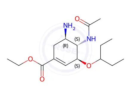 Chemical structure of Oseltamivir Phosphate Impurity 17