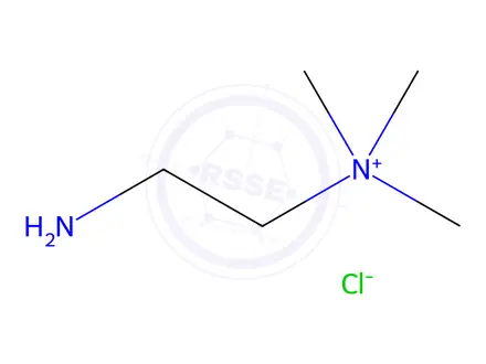 Chemical structure of (2-Aminoethyl)trimethylammonium chloride