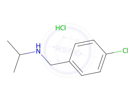 Chemical structure of N-(4-chlorobenzyl)propan-2-amine hydrochloride