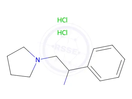 Chemical structure of ALPHA-PHENYL-1-PYRROLIDINEETHANAMINE DIHYDROCHLORIDE