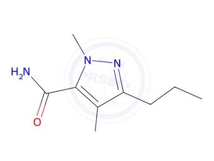 Chemical structure of 4-(Hydroxyamino)-1-methyl-3-propyl-1H-pyrazole-5-carboxamide