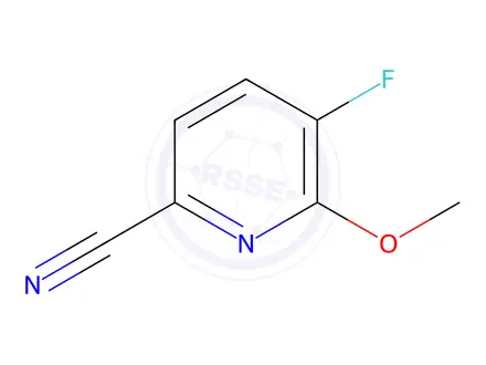 Chemical structure of 5-Fluoro-6-methoxypicolinonitrile