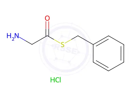 Chemical structure of Glycine thiobenzyl ester hydrochloride