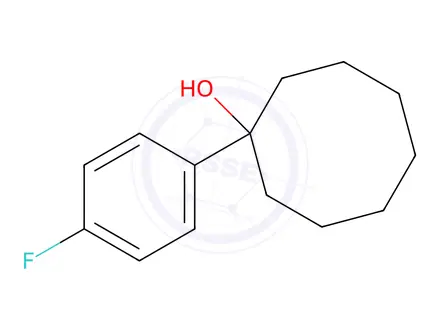 Chemical structure of 1-(4-fluorophenyl)cyclooctanol