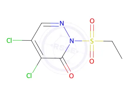 Chemical structure of 4,5-dichloro-2-ethylsulfonyl-pyridazin-3-one