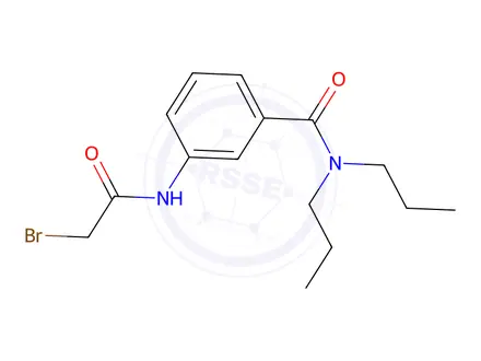Chemical structure of 3-[(2-Bromoacetyl)amino]-N,N-dipropylbenzamide