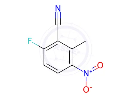 Chemical structure of 6-Fluoro-2-methyl-3-nitrobenzonitrile