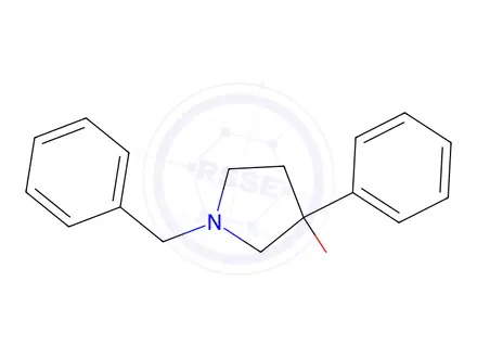 Chemical structure of 1-benzyl-3-phenylpyrrolidin-3-ol