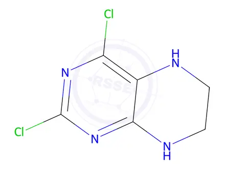 Chemical structure of 2,4-Dichloro-5,6,7,8-tetrahydropteridine