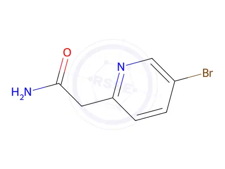 Chemical structure of 2-(5-broMopyridin-2-yl)acetaMide