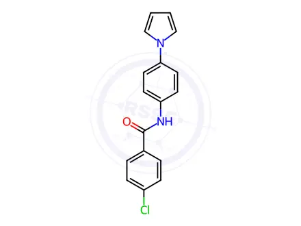 Chemical structure of N-(4-(1H-pyrrol-1-yl)phenyl)-4-chlorobenzamide