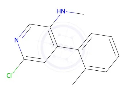 Chemical structure of 6-Chloro-N-methyl-4-(o-tolyl)pyridin-3-amine
