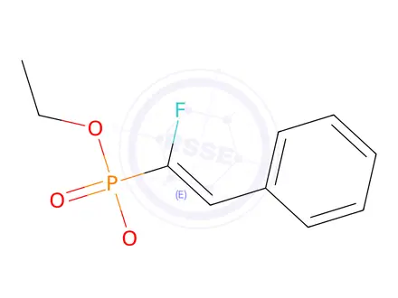 Chemical structure of 154092-27-0 diethyl (Z)-(1-fluoro-2-phenylvinyl)phosphonate