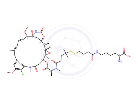 Chemical structure of Lys-Nε-SPDB-DM4