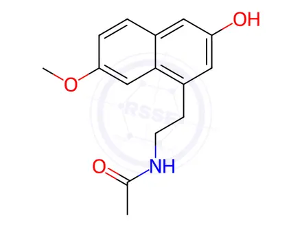 Chemical structure of Agomelatine 3 Hydroxy Impurity