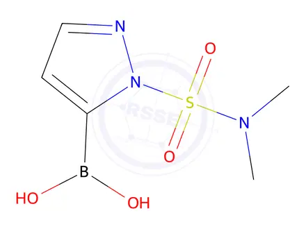 Chemical structure of 2-(Dimethylsulfamoyl)pyrazole-3-boronic acid