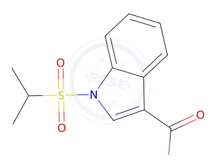 Chemical structure of 1-Isopropylsulfonylindole-3-carboxylicacid