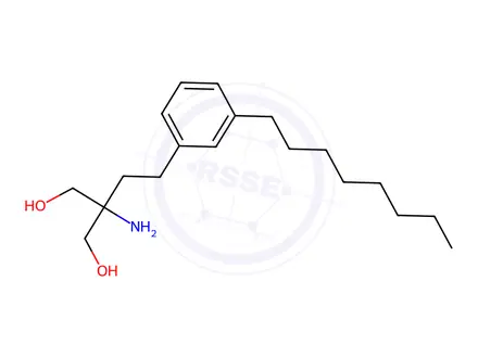 Chemical structure of 2-Amino-2-(3-octylphenethyl)propane-1,3-diol