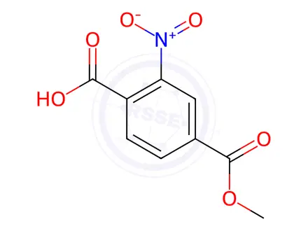 Chemical structure of 4-(Methoxycarbonyl)-2-nitrobenzoic Acid