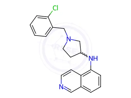 Chemical structure of N-(1-(2-Chlorobenzyl)pyrrolidin-3-yl)isoquinolin-5-amine
