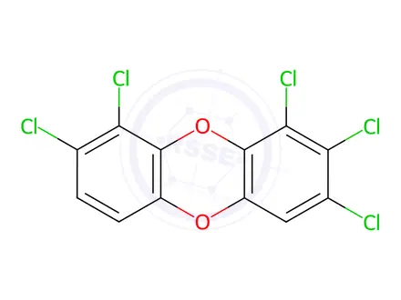 Chemical structure of 1,2,3,8,9-Pentachlorodibenzo-p-dioxin