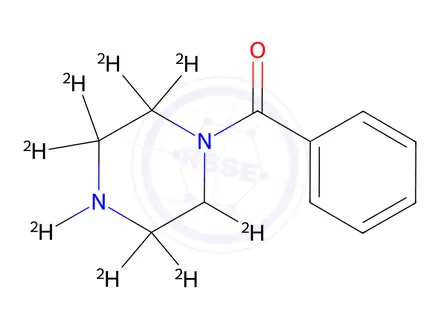 Chemical structure of N-(Benzoyl)piperazine-2,2,3,3,5,5,6,6-d8
