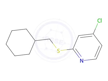 Chemical structure of 4-Chloro-2-((cyclohexylmethyl)thio)pyridine