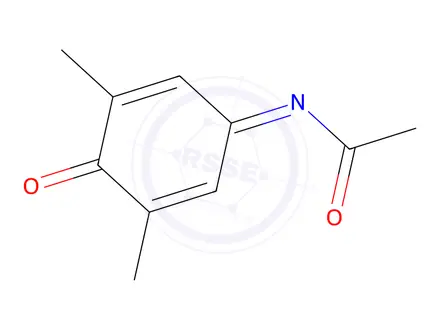 Chemical structure of N-Acetyl-3,5-dimethyl-4-benzoquinone imine