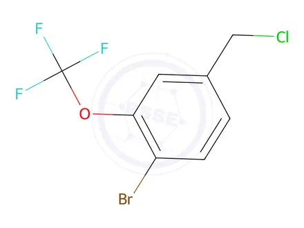 Chemical structure of 4-Bromo-3-(trifluoromethoxy)benzyl chloride