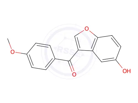 Chemical structure of (5-Hydroxy-benzofuran-3-Yl)-(4-methoxy-phenyl)-methanone
