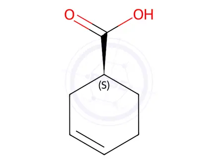 Chemical structure of (S)-(-)-3-Cyclohexene-1-carboxylic Acid