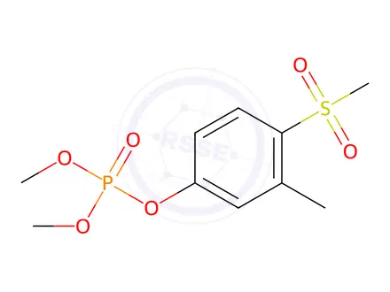 Chemical structure of Fenthion-oxon-sulfone in acetonitrile