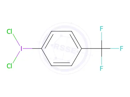 Chemical structure of Dichloro(4-(trifluoromethyl)phenyl)-l3-iodane