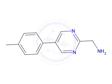 Chemical structure of 1-[5-(4-Methylphenyl)pyrimidin-2-yl]methanamine