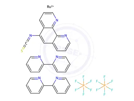 Chemical structure of BIS(2 2'-BIPYRIDINE)-(5-ISOTHIOCYANATO-&