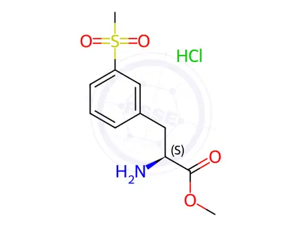 Chemical structure of Methyl (S)-2-amino-3-(3-(methylsulfonyl)phenyl)propanoate Hydrochloride