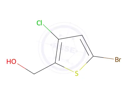 Chemical structure of 5-Bromo-3-chloro-2-thiophenemethanol