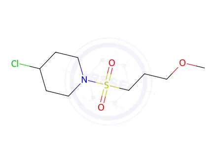 Chemical structure of 4-chloro-1-(3-methoxypropanesulfonyl)piperidine