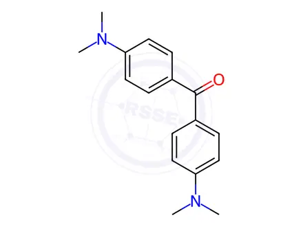 Chemical structure of 4,4'-Bis(dimethylamino)benzophenone