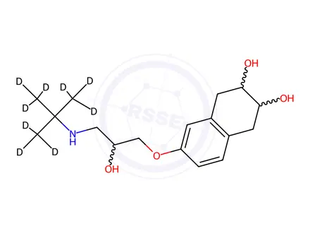 Chemical structure of iso-Nadolol (tert-Butyl-d9)
