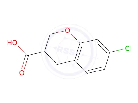 Chemical structure of 7-CHLOROCHROMAN-3-CARBOXYLIC ACID